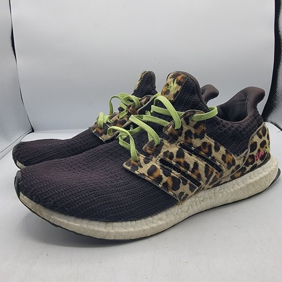 Adidas UltraBoost DNA Mens 12 Animal Pack Leopard Print Black Shoes FZ2731 - Picture 4 of 14